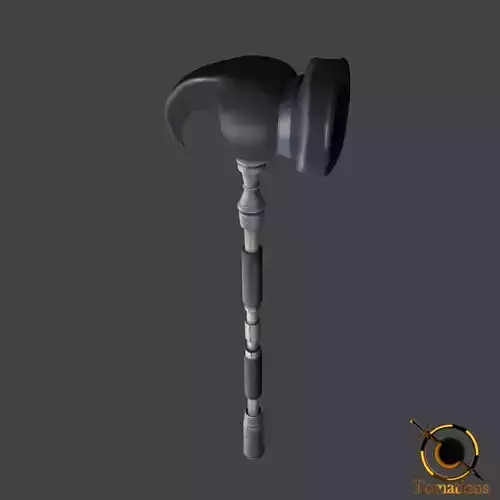 Hand Painted War Hammer Free 3D model
