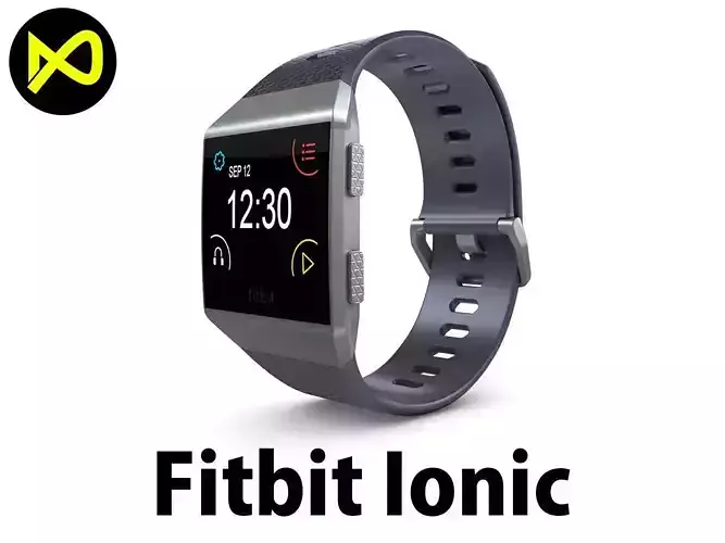 Fitbit Ionic Blue Gray  3D model