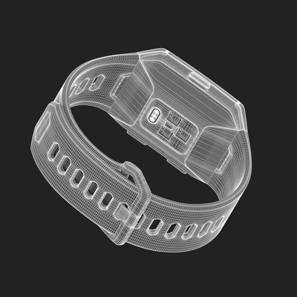 Fitbit Ionic Slate Blue 3D model_16