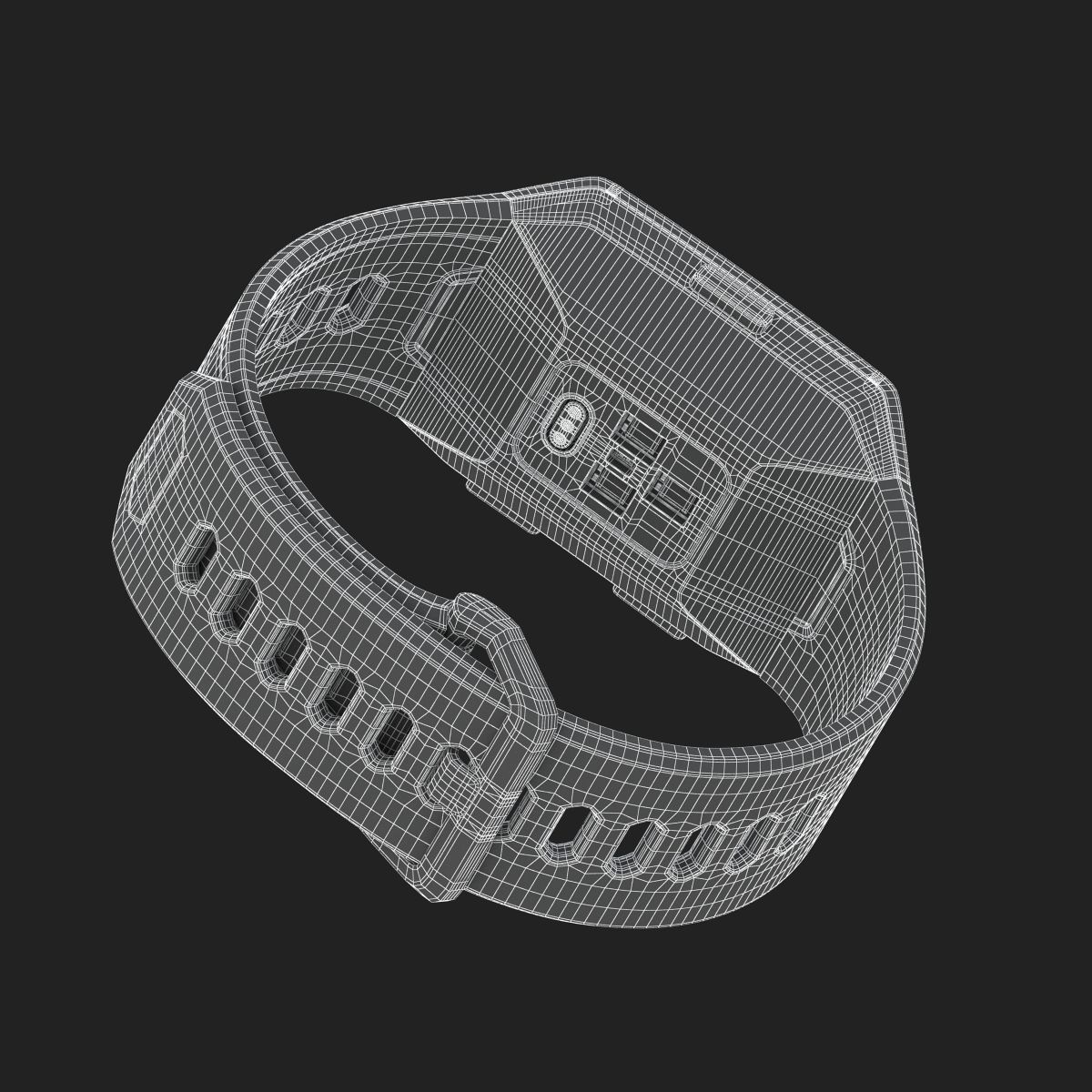 Fitbit Ionic Slate Blue 3D model_14