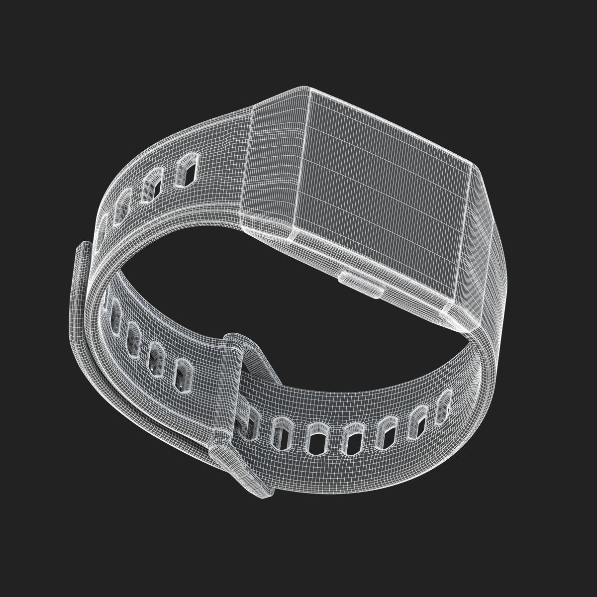 Fitbit Ionic Slate Blue 3D model_18