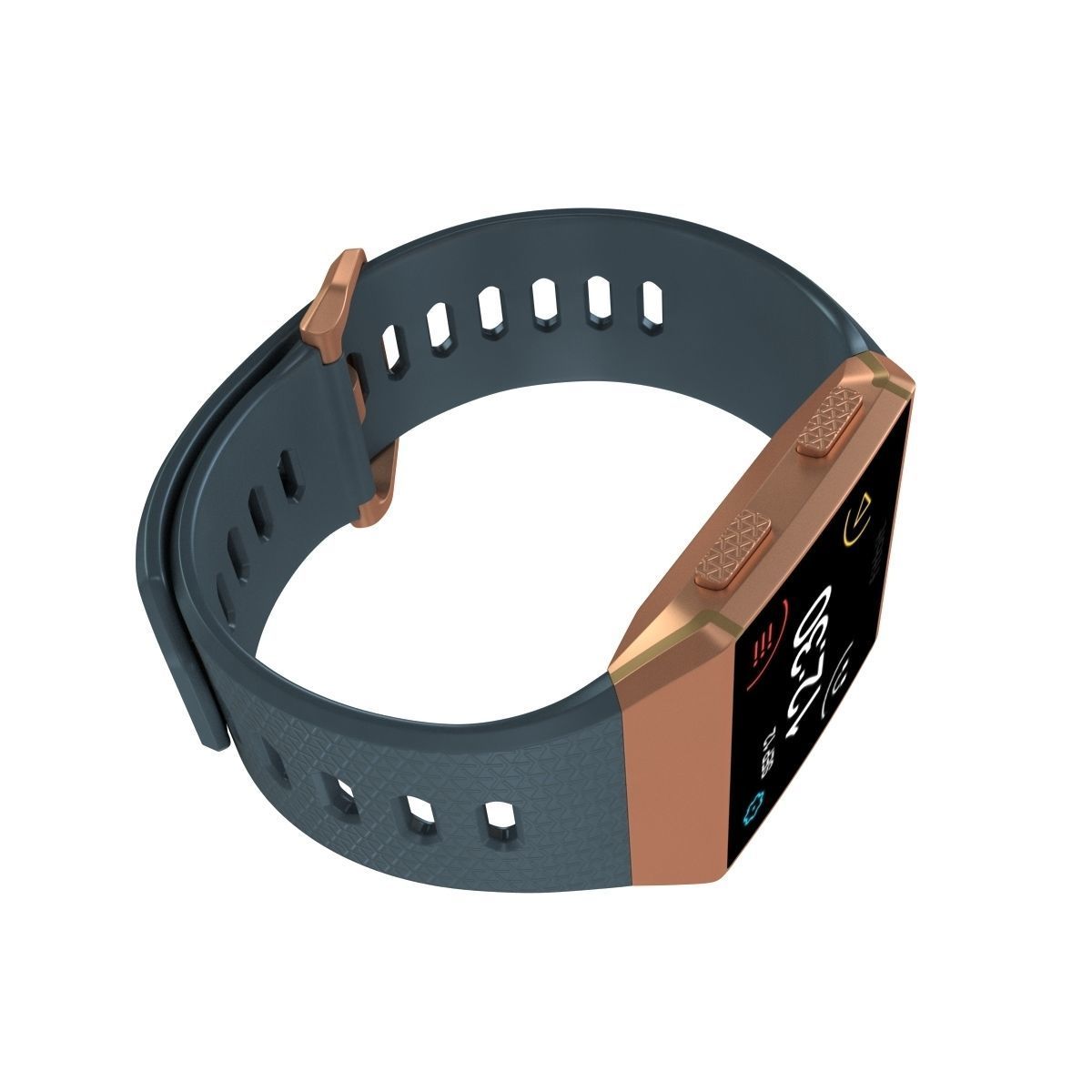 Fitbit Ionic Slate Blue 3D model_8