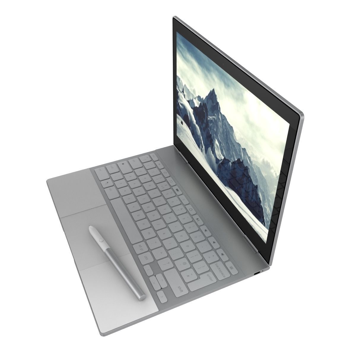 Google Pixel Book 3D model_8