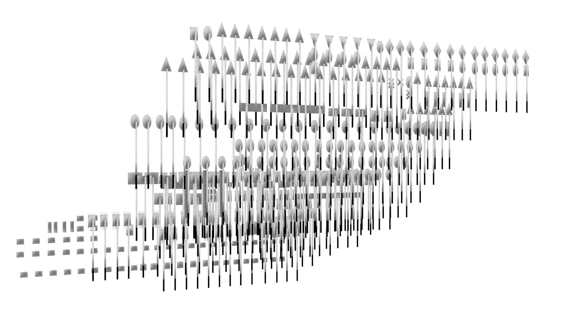 Road Signs FULL Set Low-poly 3D model_11