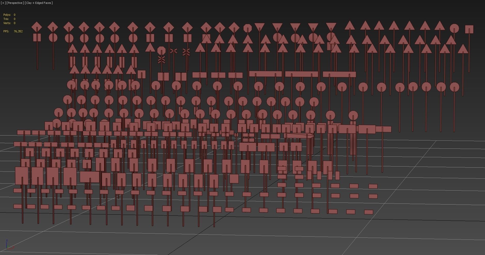 Road Signs FULL Set Low-poly 3D model_15