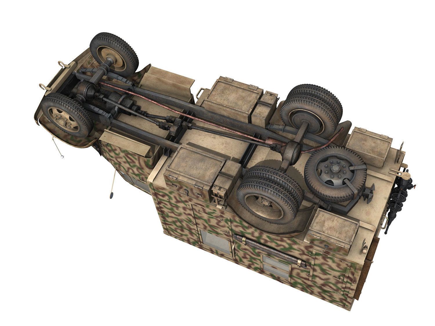 Opel Blitz - 3t Truck with Radiokoffer 3D model_8