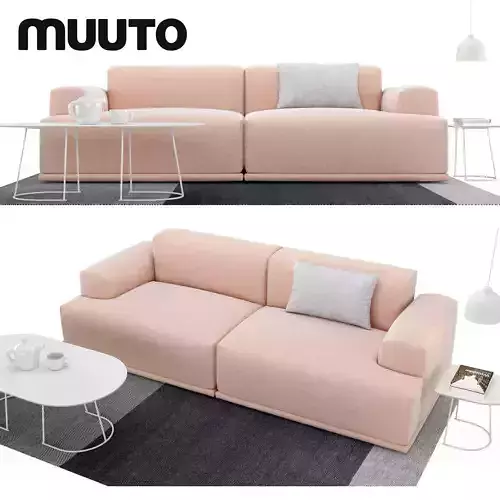 Sofa set two muuto sofas and coffee table