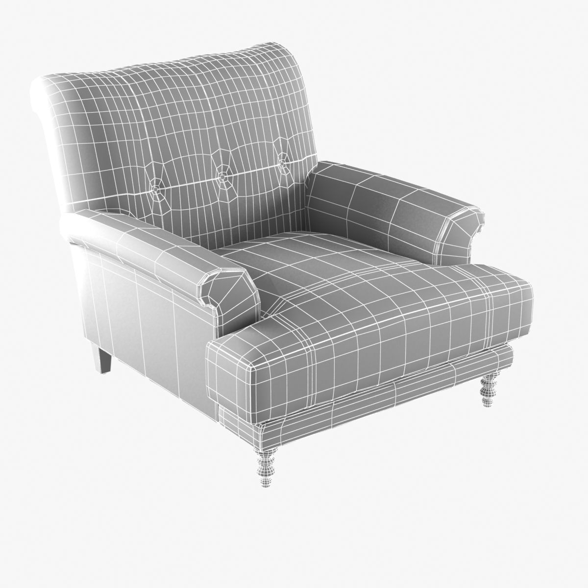 Future perfect oscar armchair 3D model_9