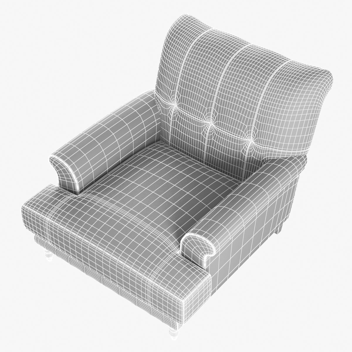 Future perfect oscar armchair 3D model_7