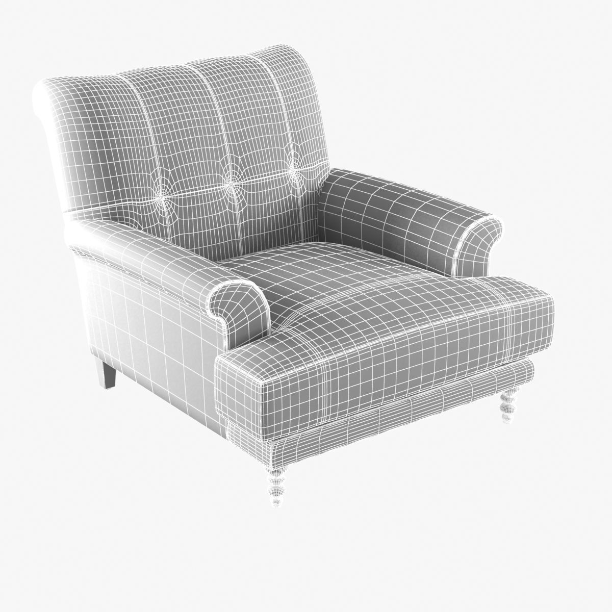 Future perfect oscar armchair 3D model_8
