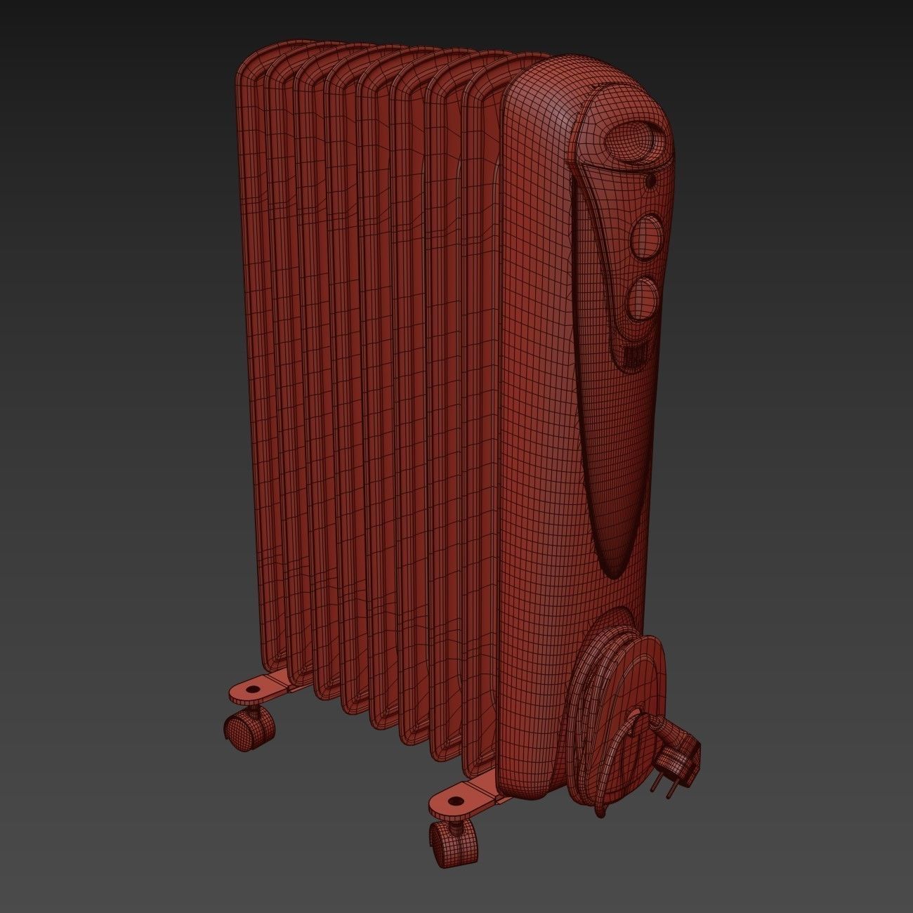 Scarlett Oil Heater 3D model_4