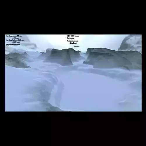 snow mountain Low-poly 3D model