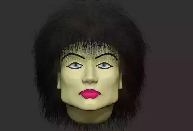 WOMAN HAIR AND CLOTHES 3ds AND STL 3D print model