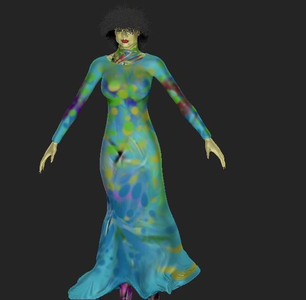 WOMAN HAIR AND CLOTHES 3ds AND STL 3D print model_1