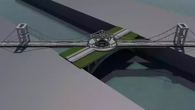 A bridge over body of water