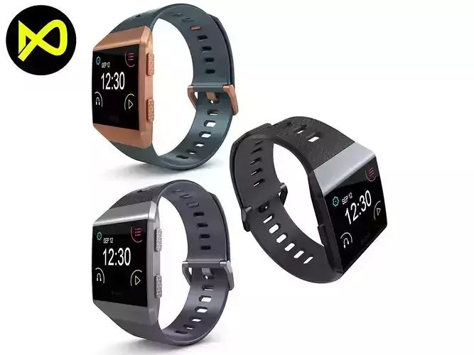 Fitbit Ionic All Colors 3D model