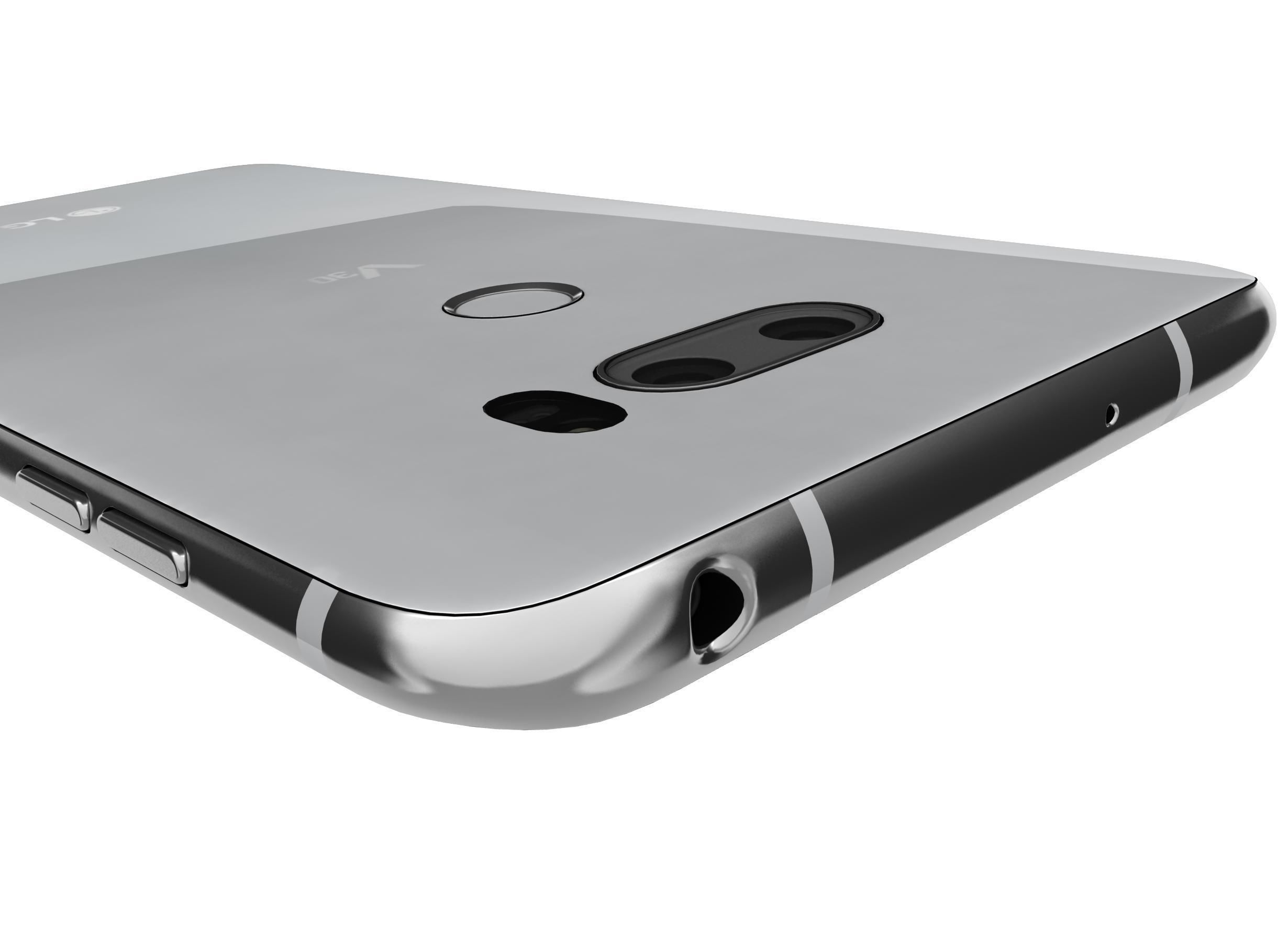 LG V30 Cloud Silver 3D model_8