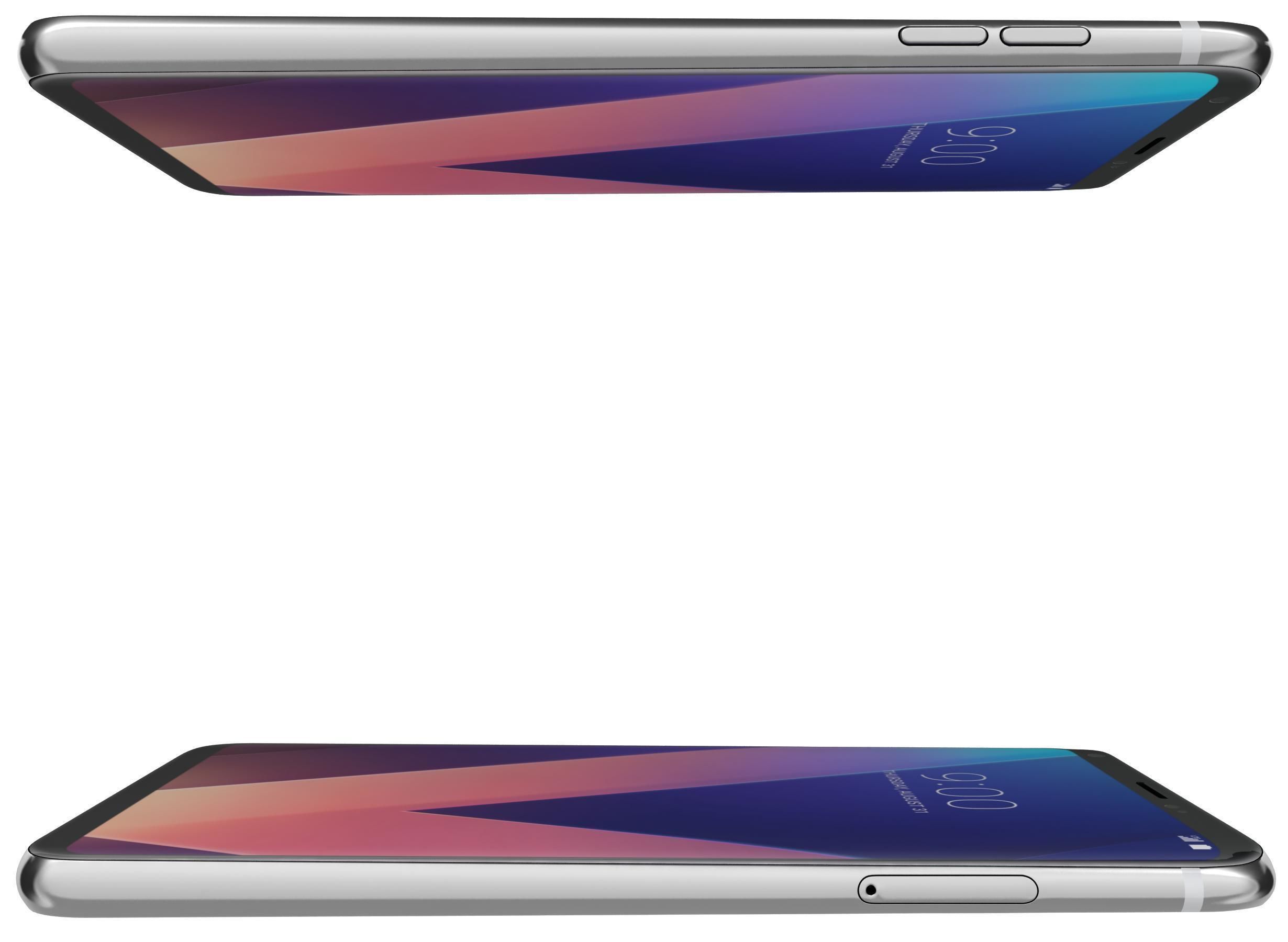 LG V30 Cloud Silver 3D model_3