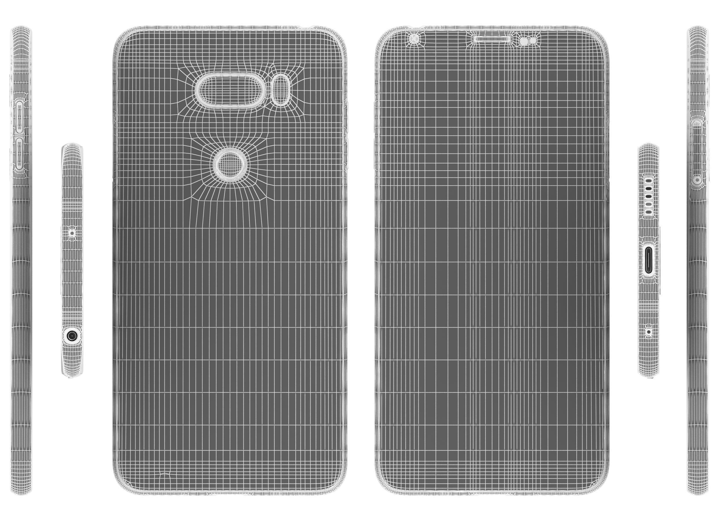 LG V30 Cloud Silver 3D model_10