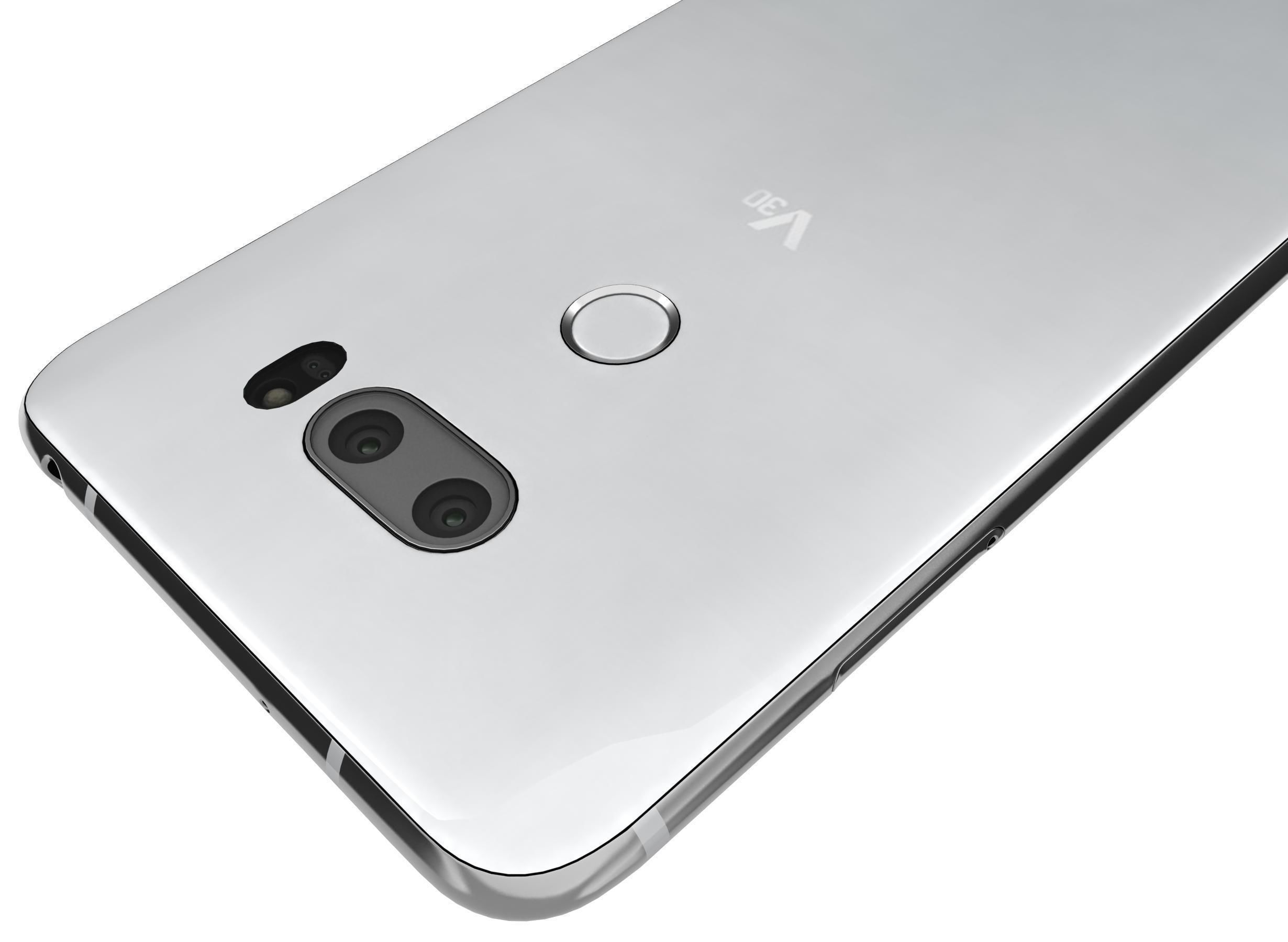 LG V30 Cloud Silver 3D model_7