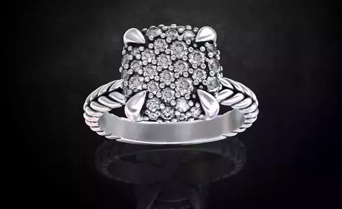 Womens ring with stones is stylish in many sizes 214