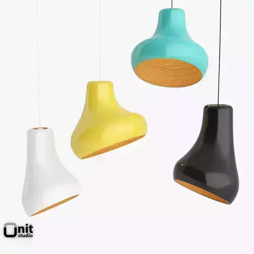 Samba pendant lamp by Hive 3D model
