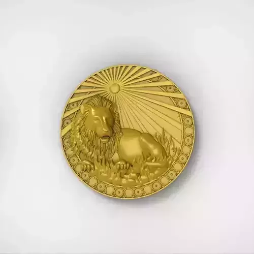 Lion zodiac 3D print model