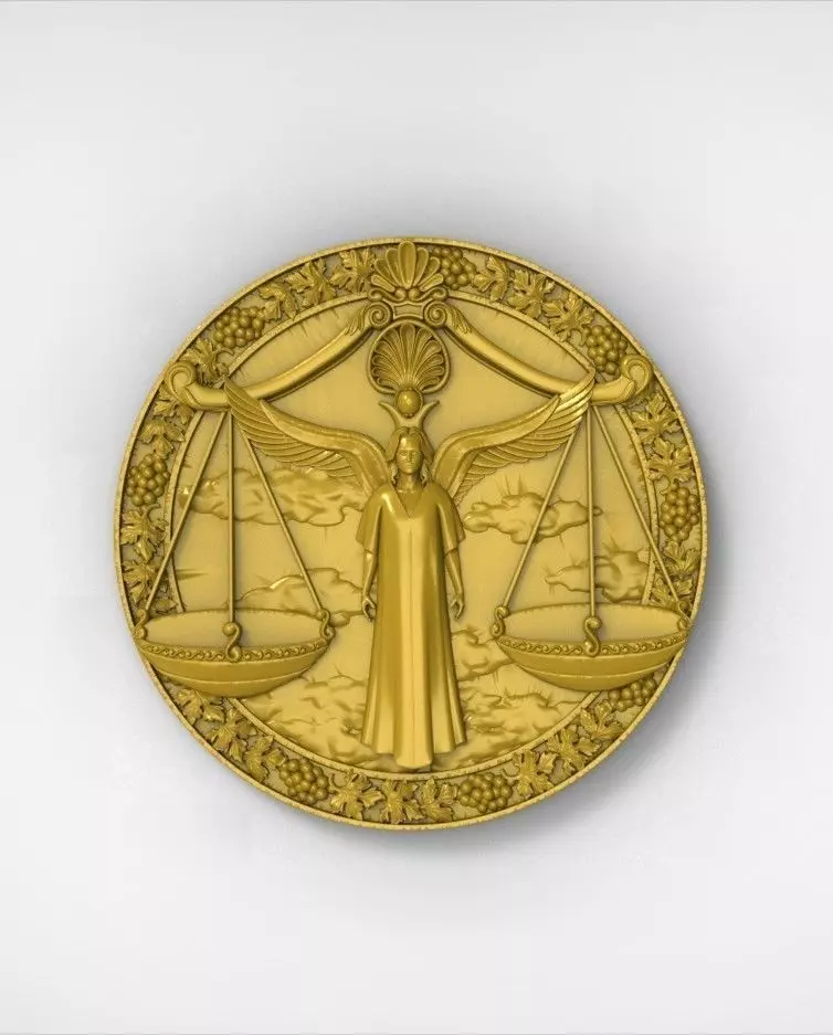 Libra zodiac 3D print model 3D print model_0