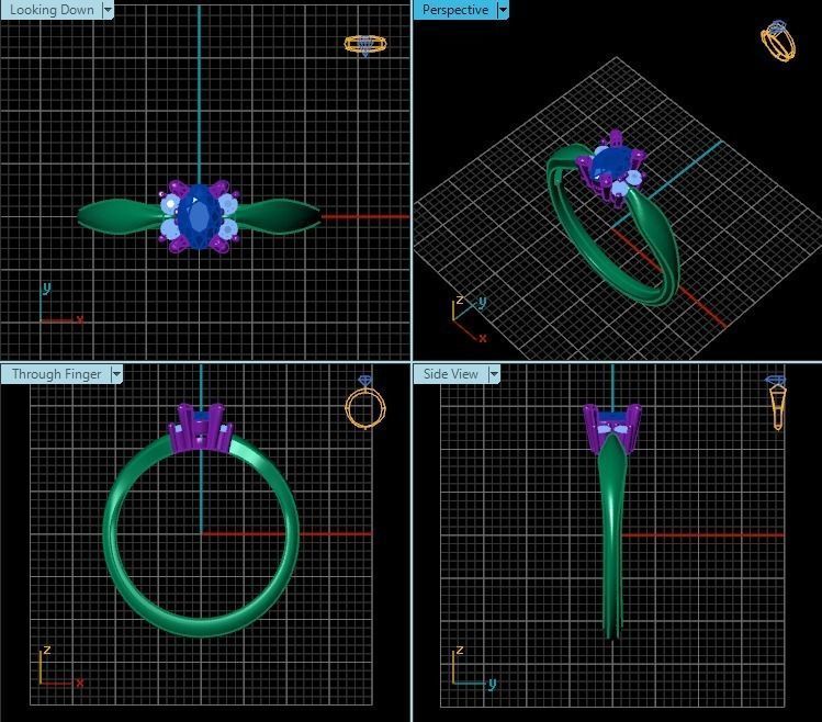 Ring R0599 3D print model_2