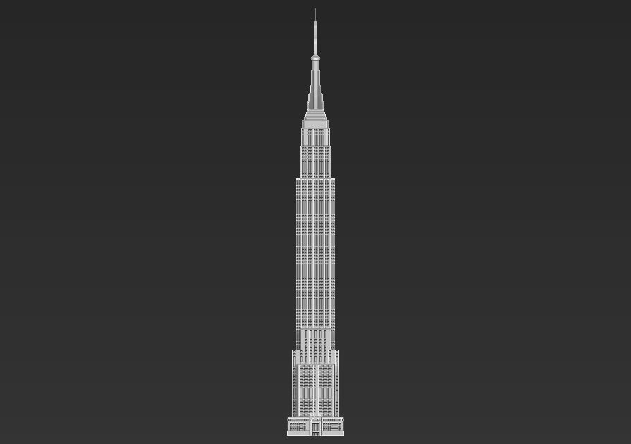 Empire State Building 3D printable 3D print model_2
