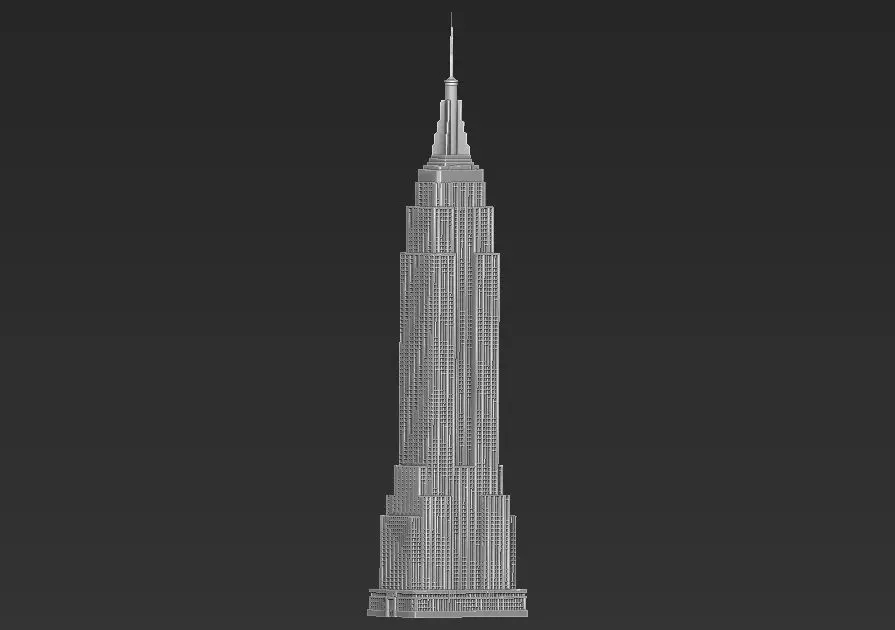 Empire State Building 3D printable 3D print model_0