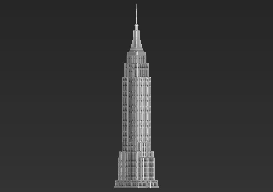 Empire State Building 3D printable 3D print model_10