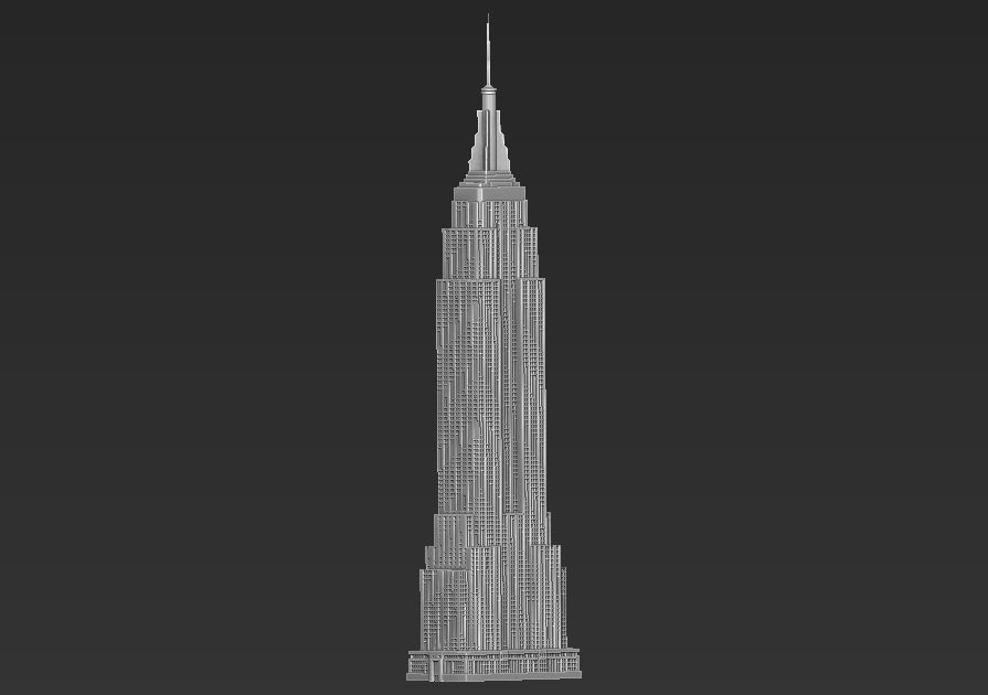 Empire State Building 3D printable 3D print model_8