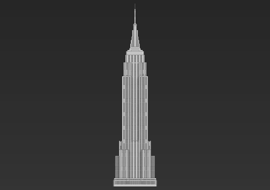 Empire State Building 3D printable 3D print model_7