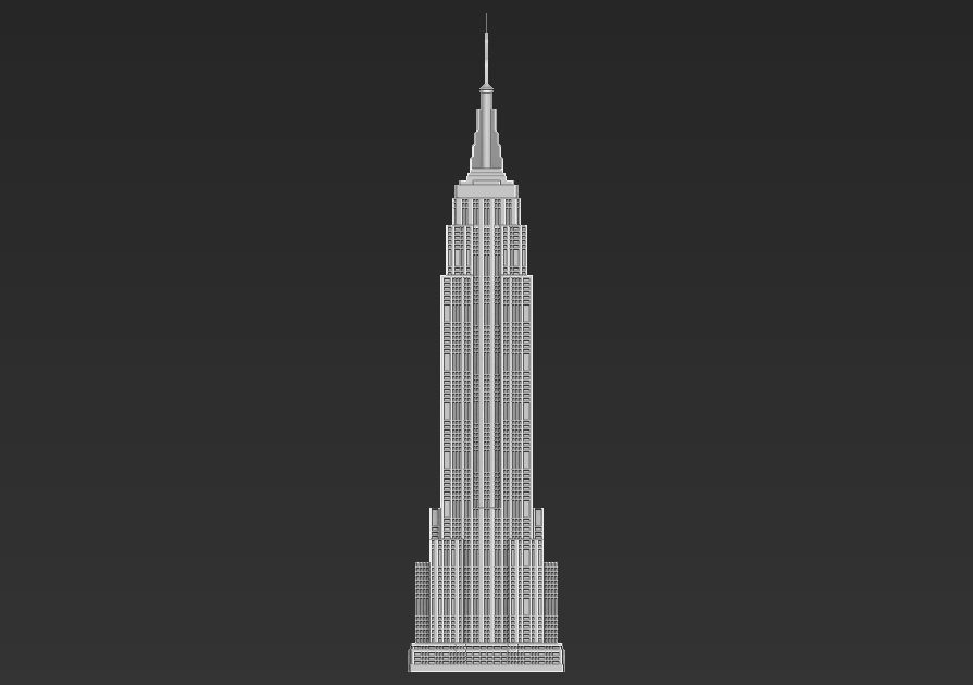 Empire State Building 3D printable 3D print model_1