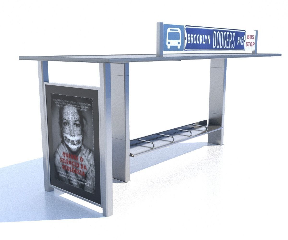 Street Elements Package JJ Low-poly 3D model_4