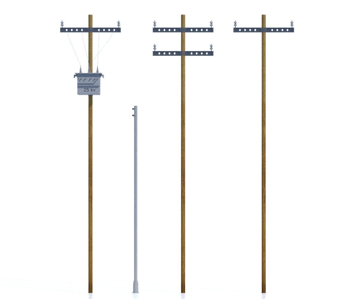 Street Elements Package JJ Low-poly 3D model_21