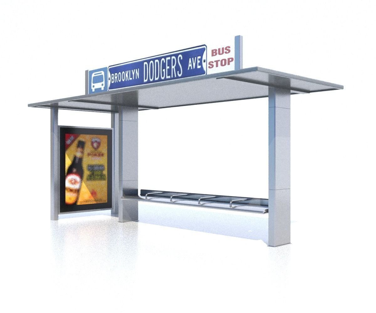 Street Elements Package JJ Low-poly 3D model_14