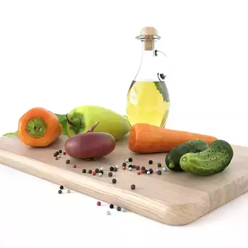 Kitchen decore set vegetables