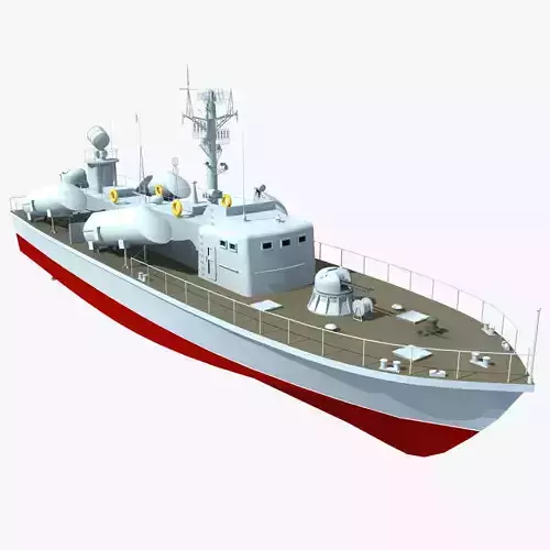 Russian OSA Class Missile Boat 3D model