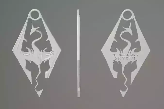 Skyrim Logo Pendant