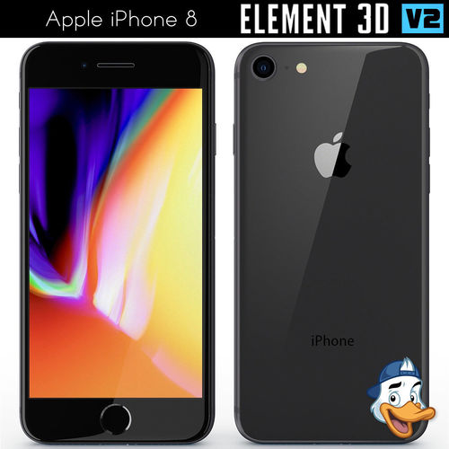 Apple iPhone 8 for Element 3D 3D model