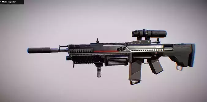 Futuristic Assault Rifle