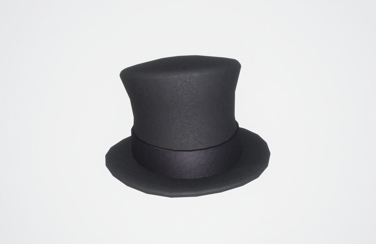 Squire Top Hat Free low-poly 3D model