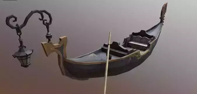 Gondola with paddle