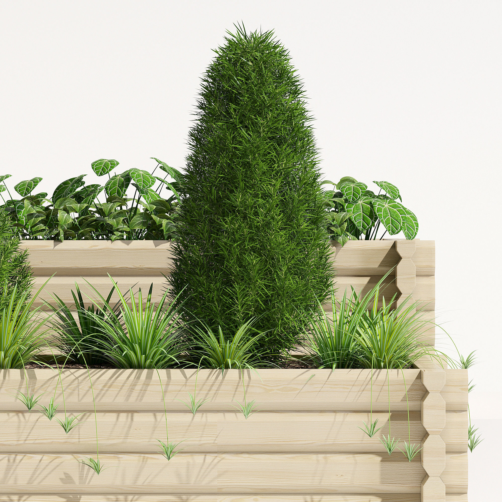 Buildround planter 3D model_5