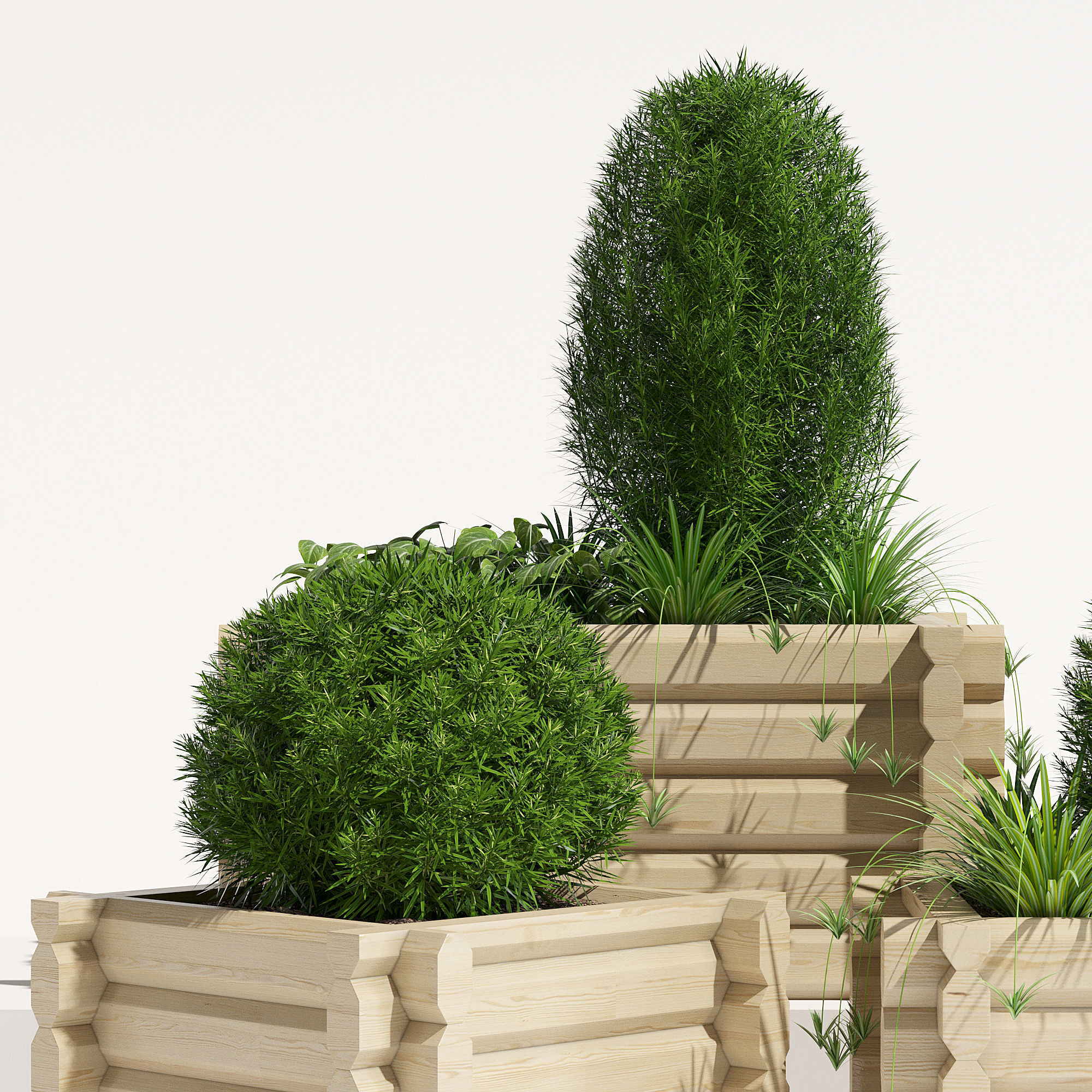 Buildround planter 3D model_4