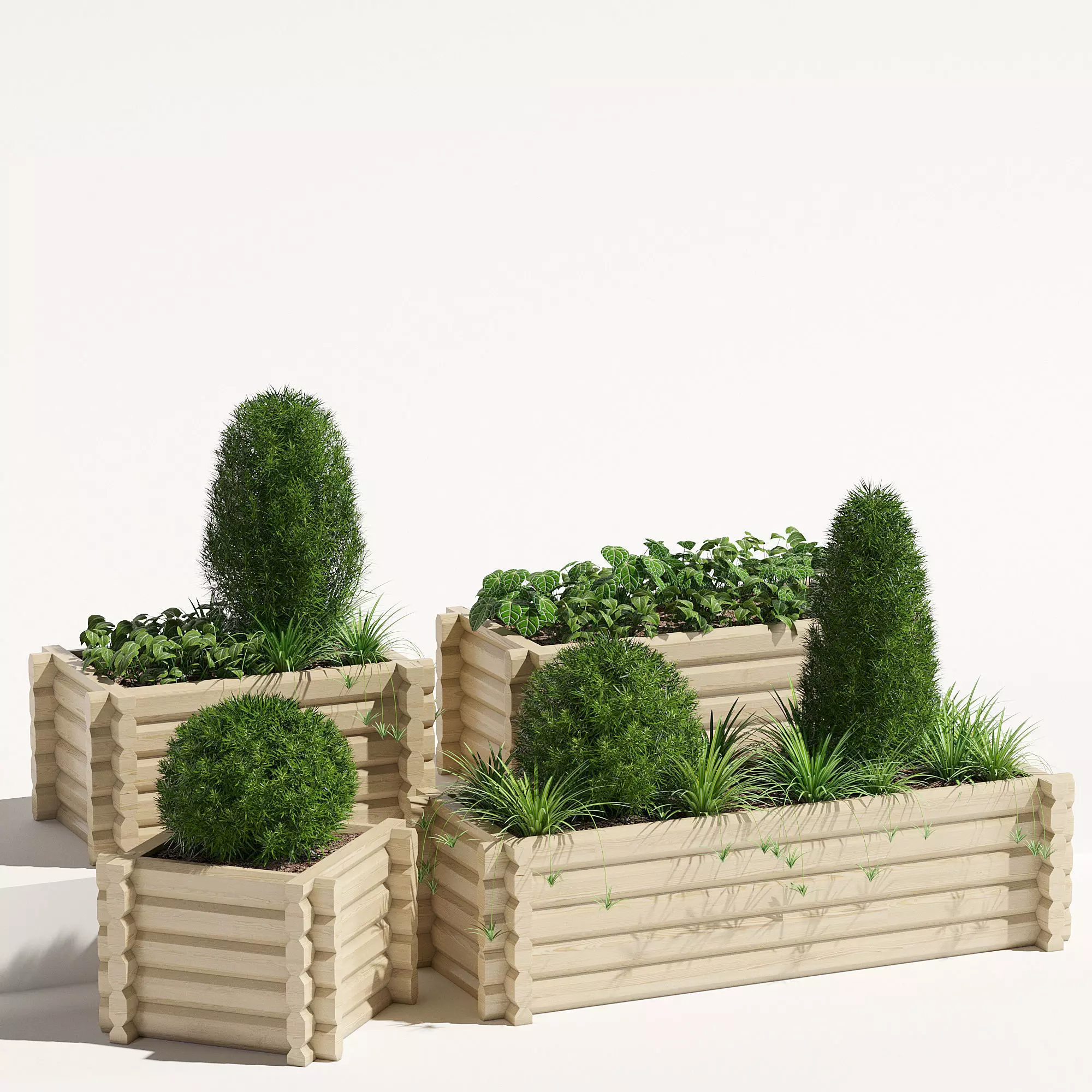 Buildround planter 3D model_0