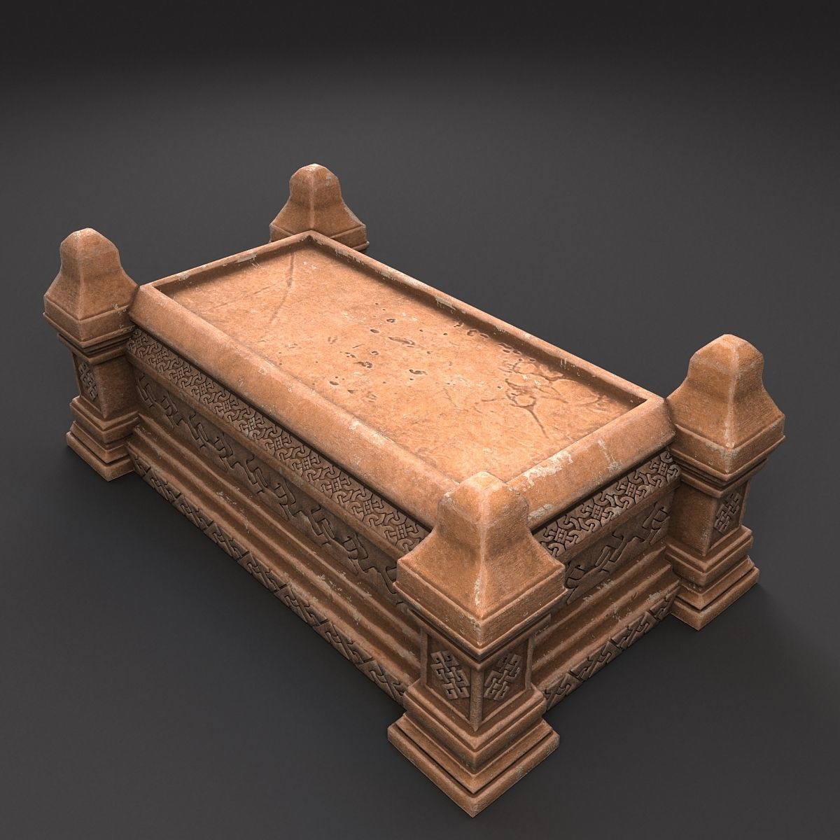 Celtic Sarcophagus 3D model_2