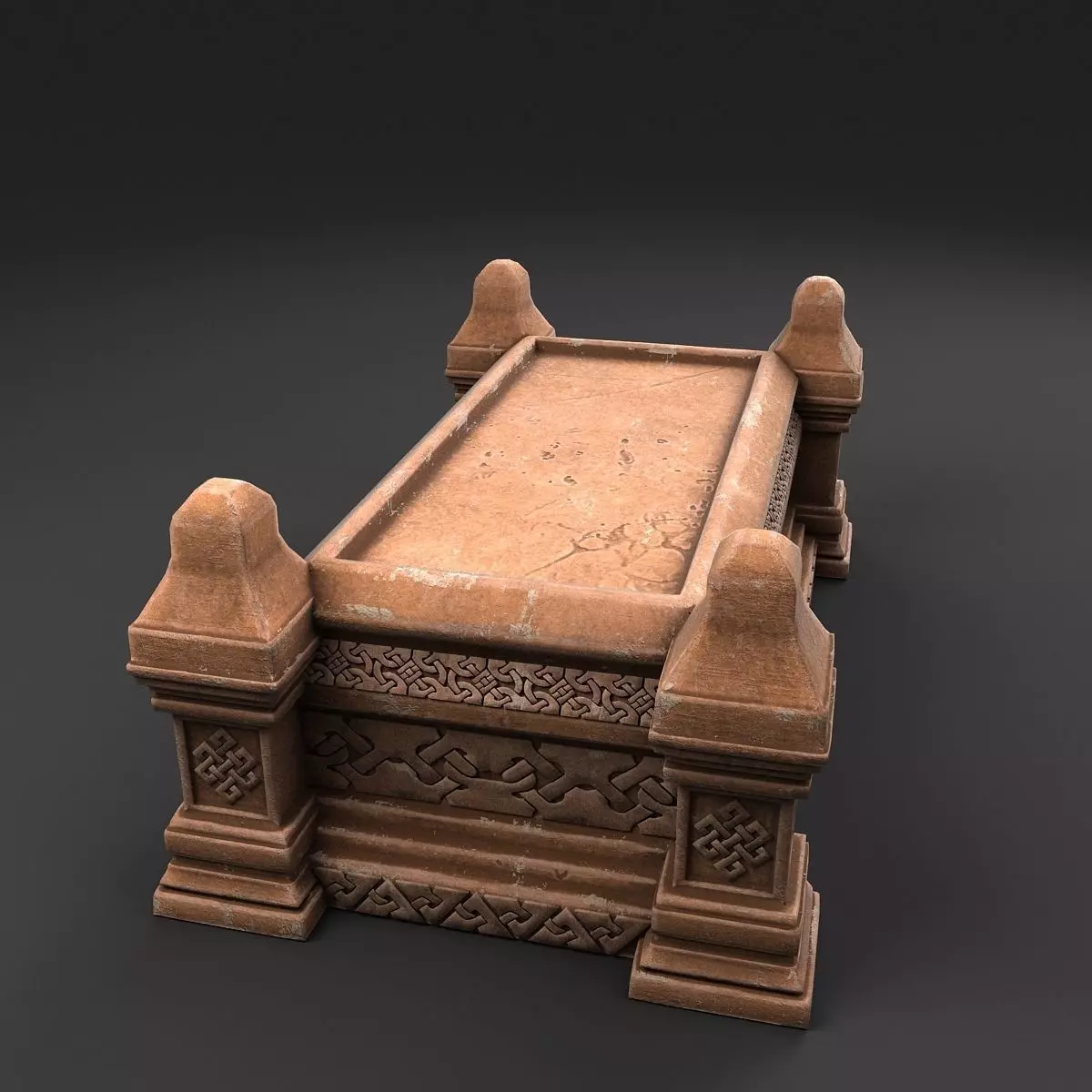 Celtic Sarcophagus 3D model_0